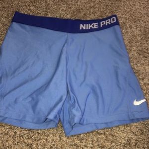 Girls purple/blue nike pro spandex